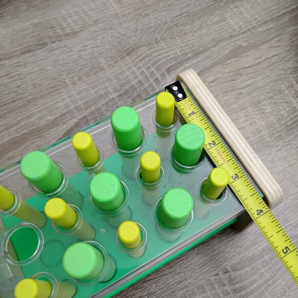 Lovevery Wooden Posting Stand Montessori Inspired Toy Green *Missing One Posts - Picture 6 of 7